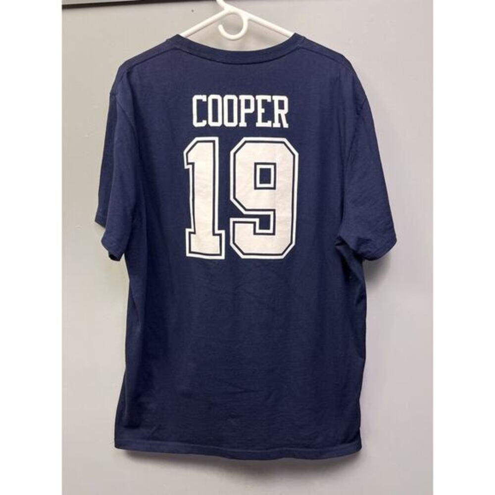 Dallas Cowboys #19 Amari Cooper Shirt Mens XL‎ Blue Graphic Blue Silver